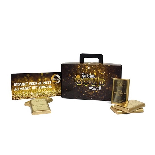 Koffer choco Goud waard zwart