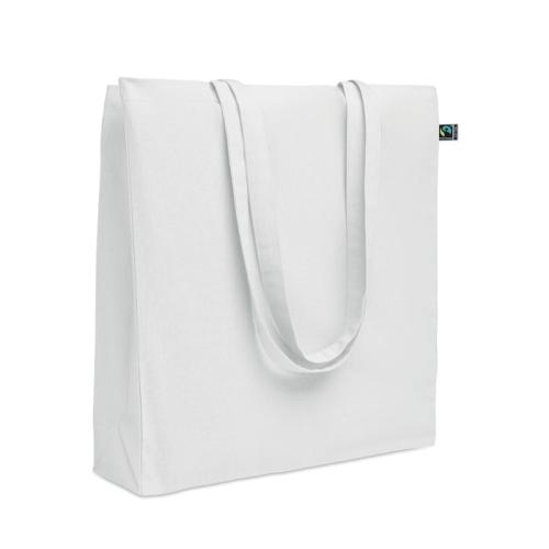 Fairtrade boodschappentas zijvouw Osole wit