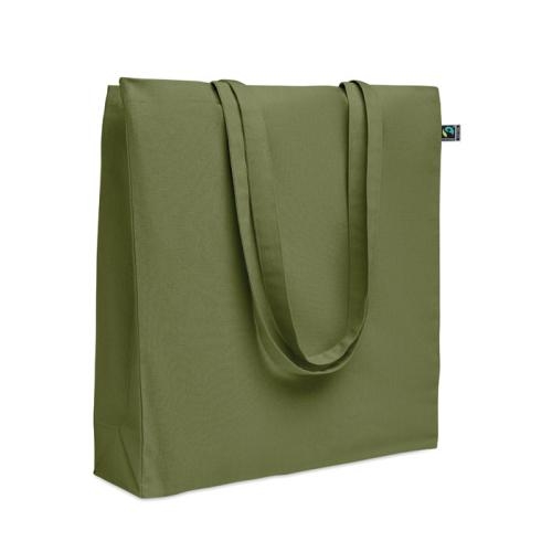 Fairtrade boodschappentas zijvouw Osole donker marinegroen