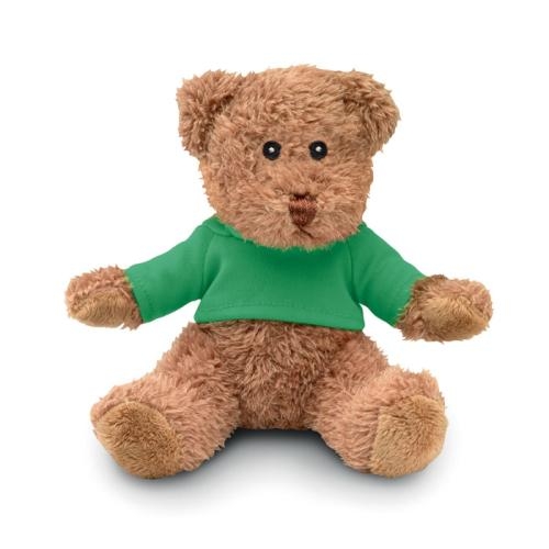 Teddybeer met T-shirt Johnny-T groen