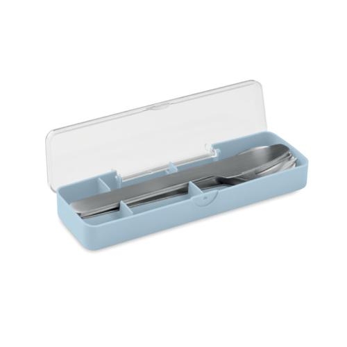 RVS bestekset Mesteck babyblauw