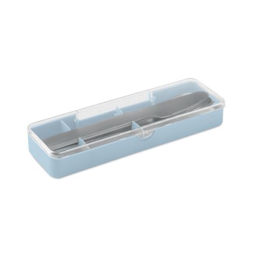 RVS bestekset Mesteck babyblauw