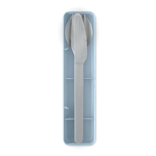 RVS bestekset Mesteck babyblauw