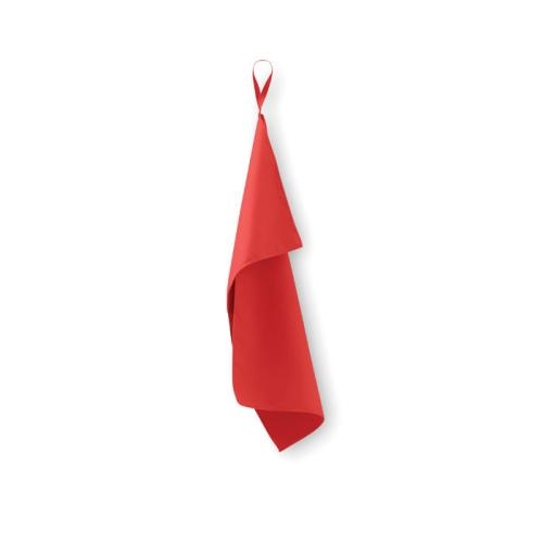 Microvezel handdoek  atoll 30 rood