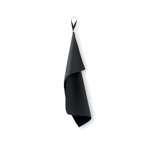 Microvezel handdoek  atoll 30 zwart