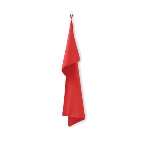 Microvezel handdoek  atoll 50 rood