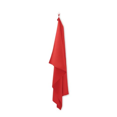 Microvezel handdoek  atoll 100 rood
