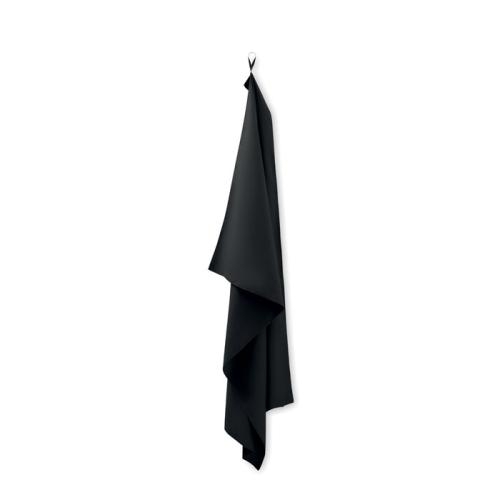 Microvezel handdoek  atoll 100 zwart