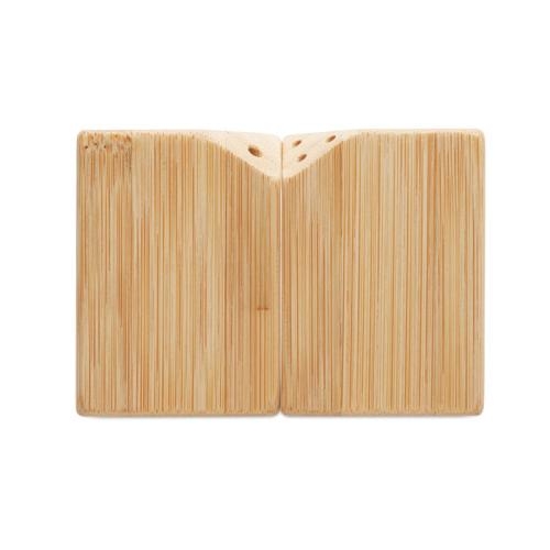 Bamboe peper- en zoutstel Both hout