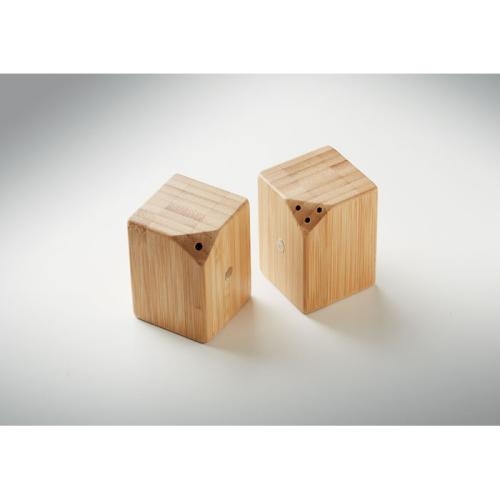 Bamboe peper- en zoutstel Both hout