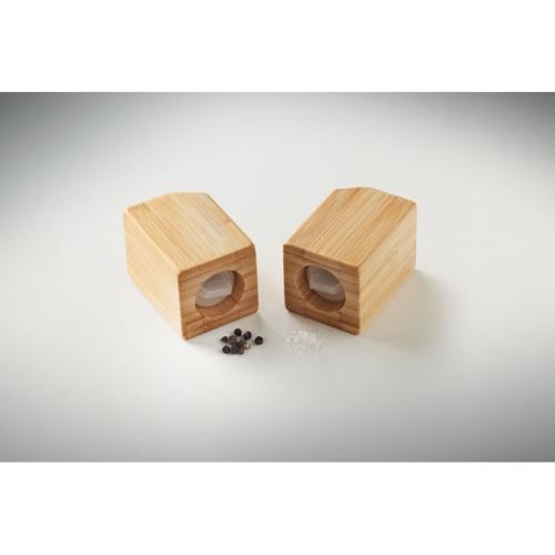 Bamboe peper- en zoutstel Both hout