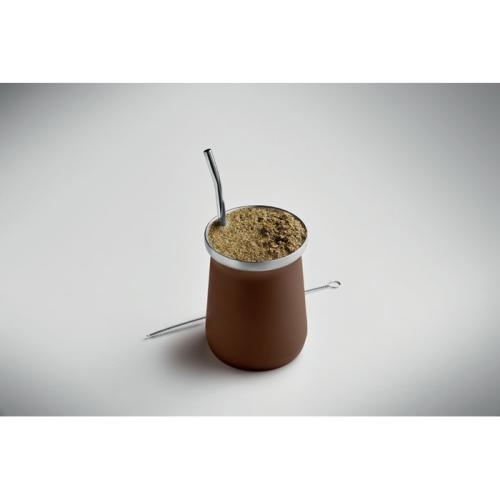Yerba maté theekopje Miyerba bruin