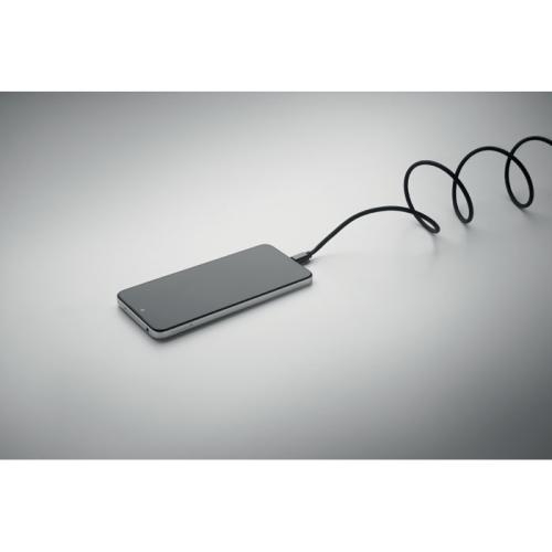 RPET magnetische kabel Braid zwart