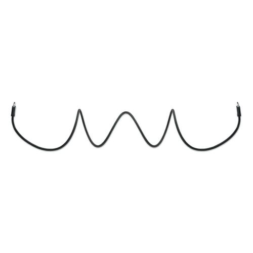 RPET magnetische kabel Braid zwart