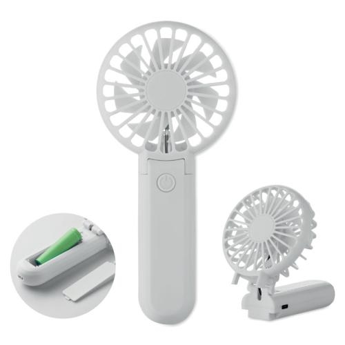 Draagbare vouwventilator Ibera wit