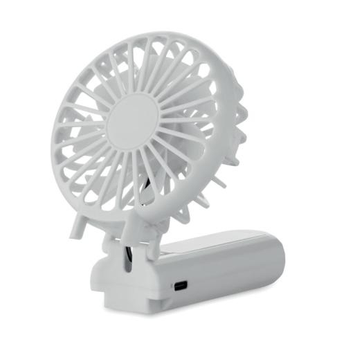 Draagbare vouwventilator Ibera wit