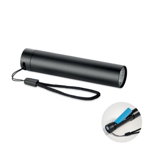 Gerecyclede aluminium zaklamp Lume zwart