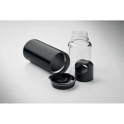 2-in-1 fles 610 ml Dualuse zwart