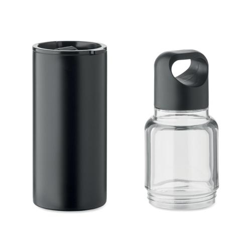 2-in-1 fles 610 ml Dualuse zwart