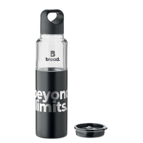 2-in-1 fles 610 ml Dualuse zwart
