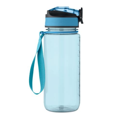 Sportdrinkfles 700 ml Enkel transparant lichtblauw