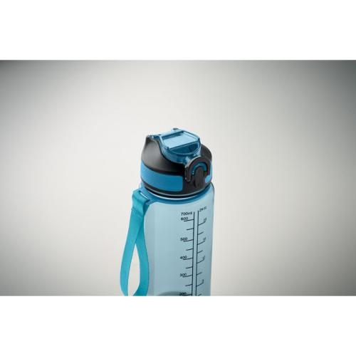 Sportdrinkfles 700 ml Enkel transparant lichtblauw