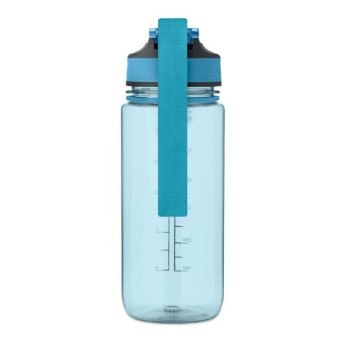 Sportdrinkfles 700 ml Enkel transparant lichtblauw