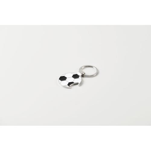 Voetbalhanger flesopener Open goal wit/zwart