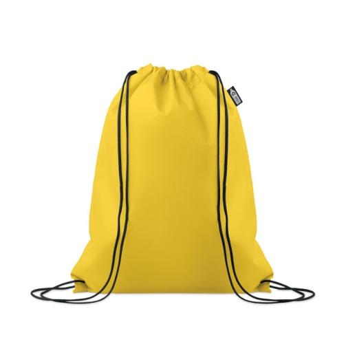 RPET non-woven rugtas Daffy geel