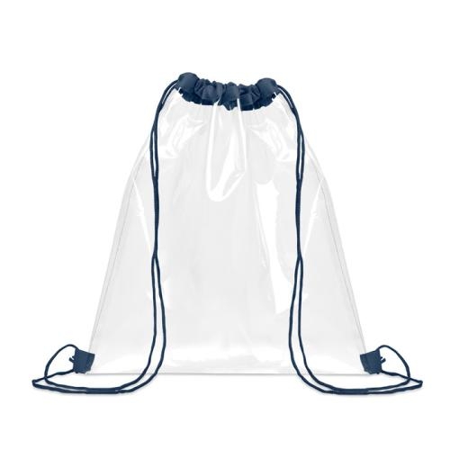 Transparante rugtas Usee navy