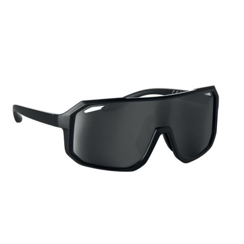 Sport zonnebril UV400 Flash zwart
