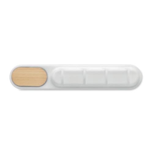 Siliconen kabelorganizer Order wit