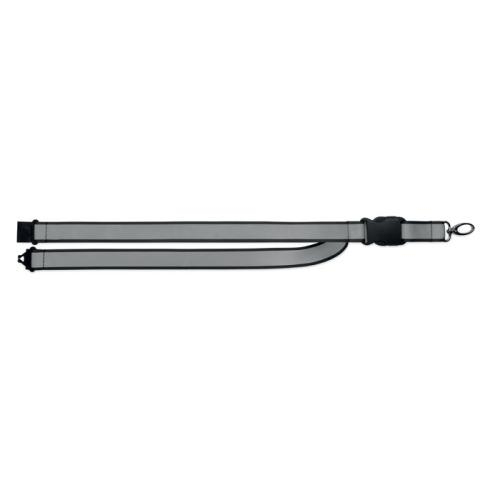 RPET lanyard reflecterend Tosee zwart