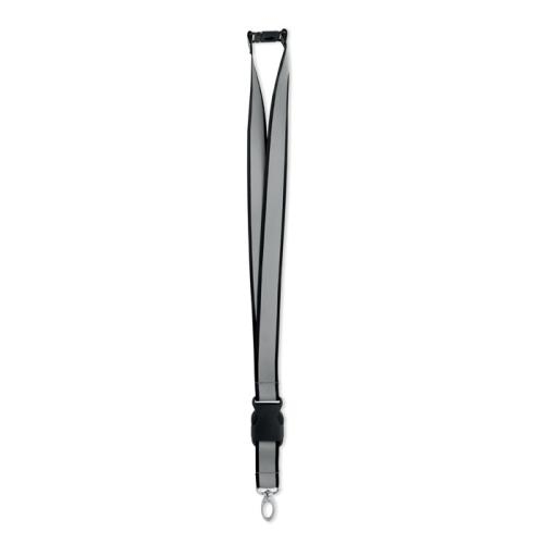 RPET lanyard reflecterend Tosee zwart