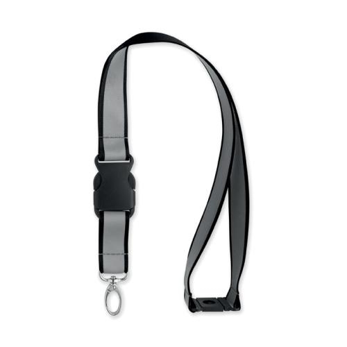RPET lanyard reflecterend Tosee zwart