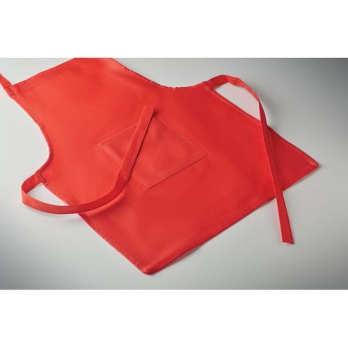 Kinderschort en koksmuts Kid chef rood