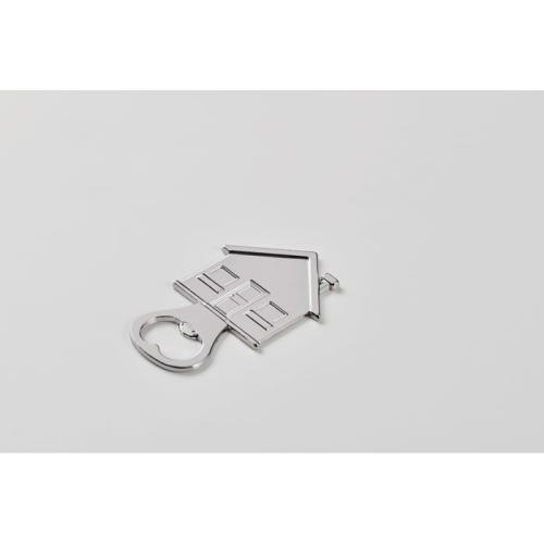 Flesopener huis Myhouse mat zilver