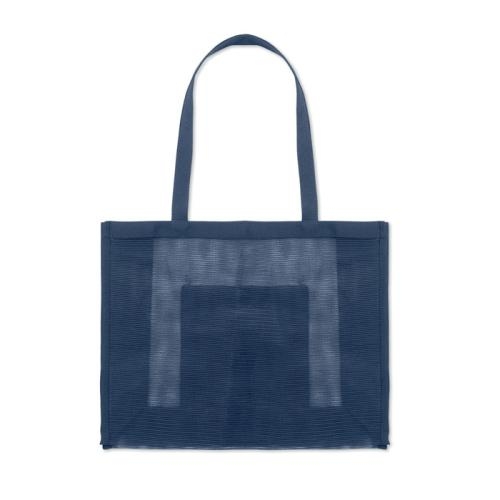 RPET mesh boodschappentas Limp blauw