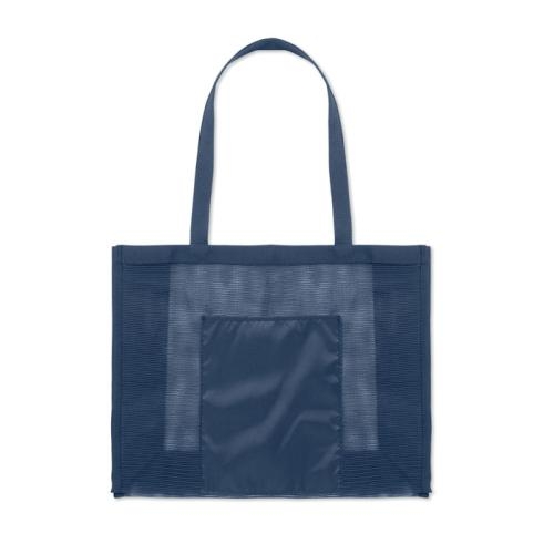 RPET mesh boodschappentas Limp blauw