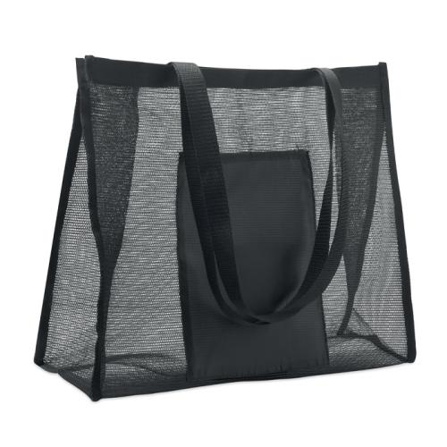 RPET mesh boodschappentas Limp zwart
