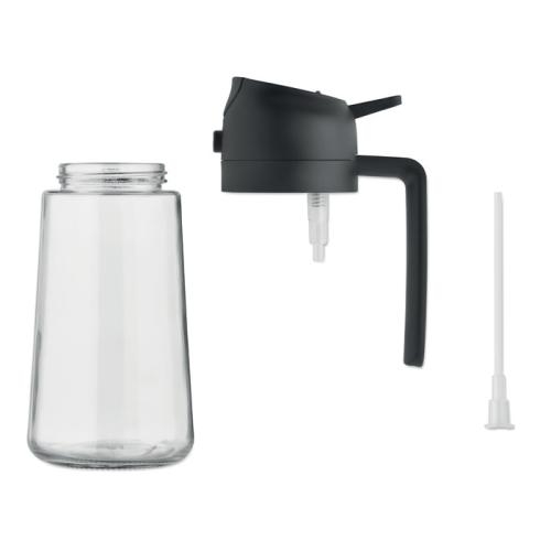 Glazen olie dispenser & spray Dip zwart