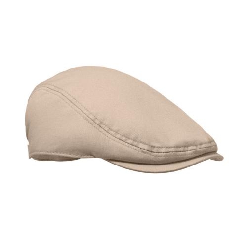 Newsboy platte pet Flat peak beige