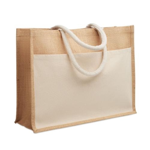 Jute boodschappentas Baga beige