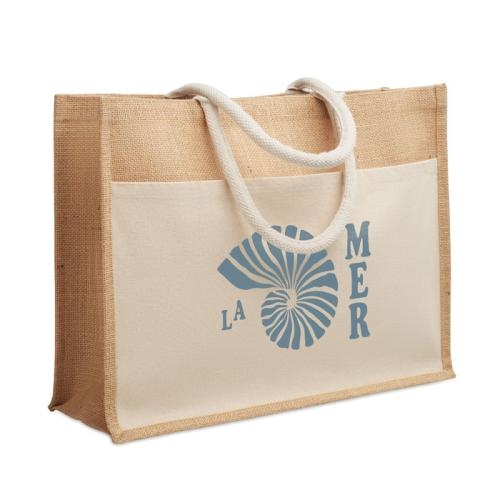 Jute boodschappentas Baga beige