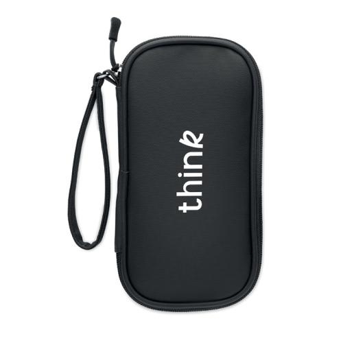 600D RPET tech organizer etui Allthere zwart