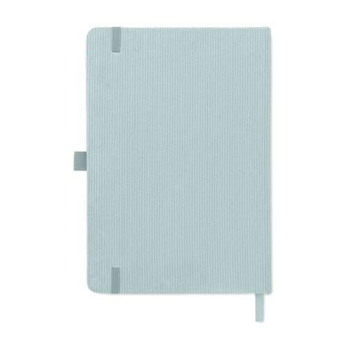 A5 RPET corduroy notitieboek babyblauw