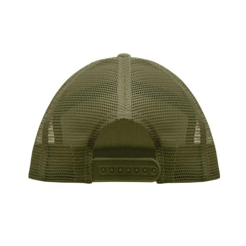 7-panelen plat vizier pet Bead army green