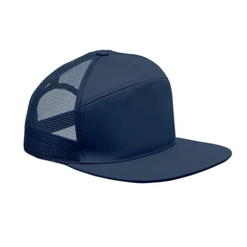 7-panelen plat vizier pet Bead navy