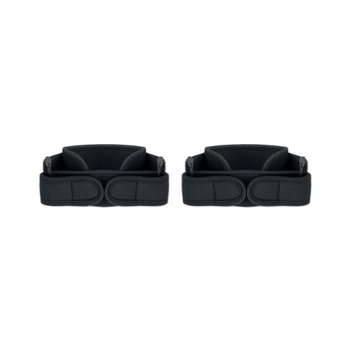 2 sport-kniebandages Stabil zwart