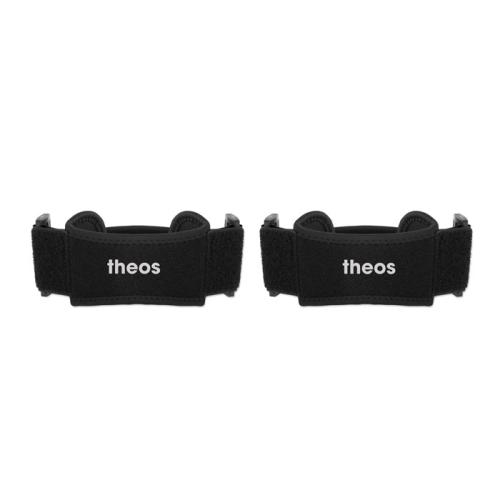 2 sport-kniebandages Stabil zwart